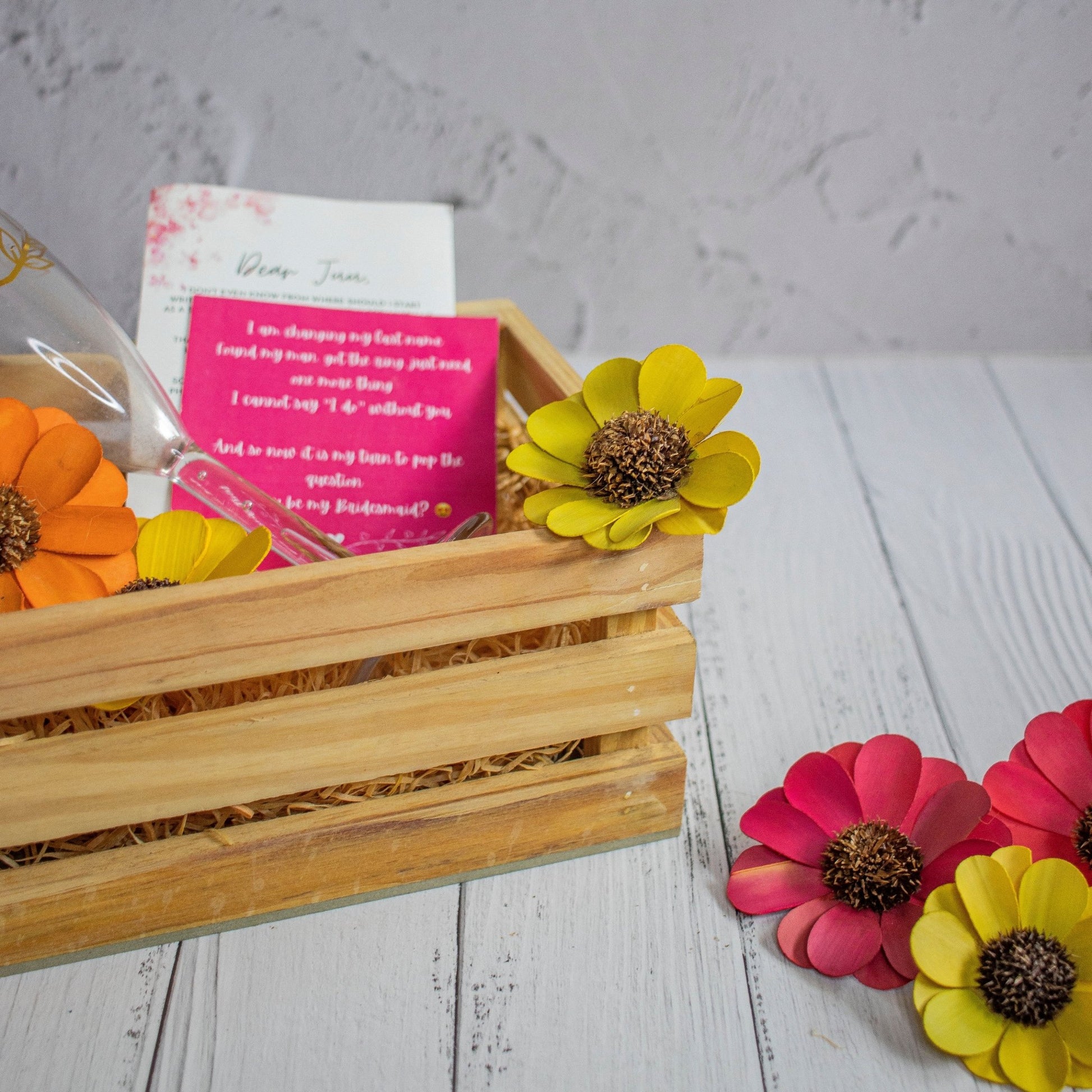 Wooden Mini Crates : Pinewood Crates for Gifting - Ebony WoodcraftsGifting Baskets
