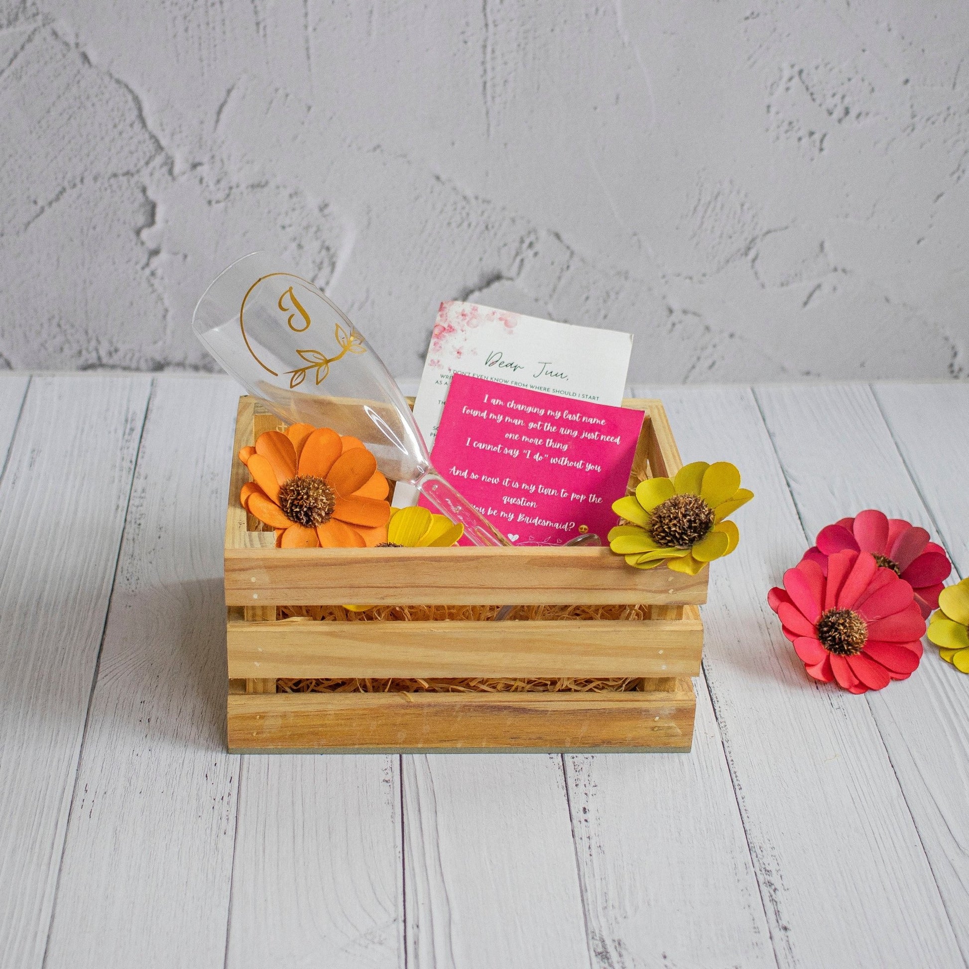 Wooden Mini Crates : Pinewood Crates for Gifting - Ebony WoodcraftsGifting Baskets