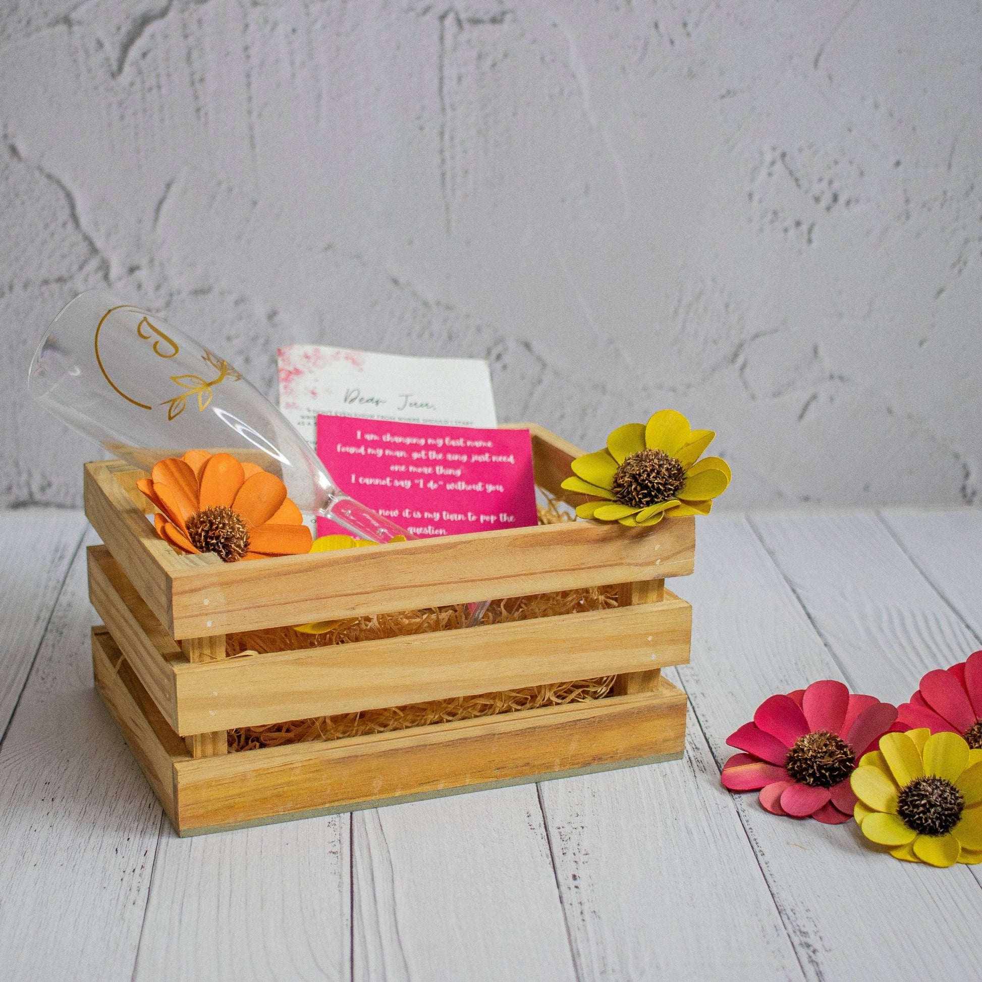 Wooden Mini Crates : Pinewood Crates for Gifting - Ebony WoodcraftsGifting Baskets