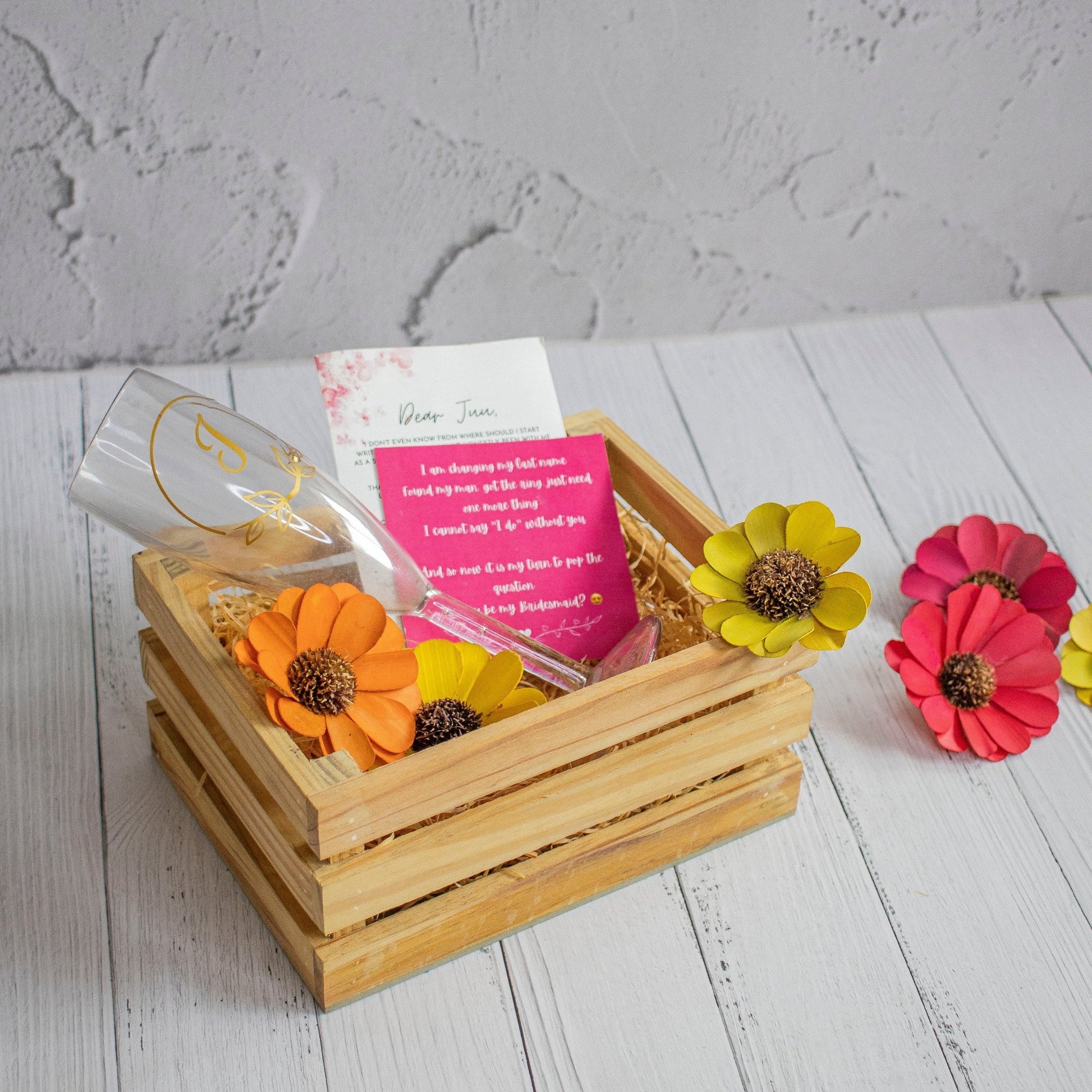 Wooden Mini Crates : Pinewood Crates for Gifting - Ebony WoodcraftsGifting Baskets