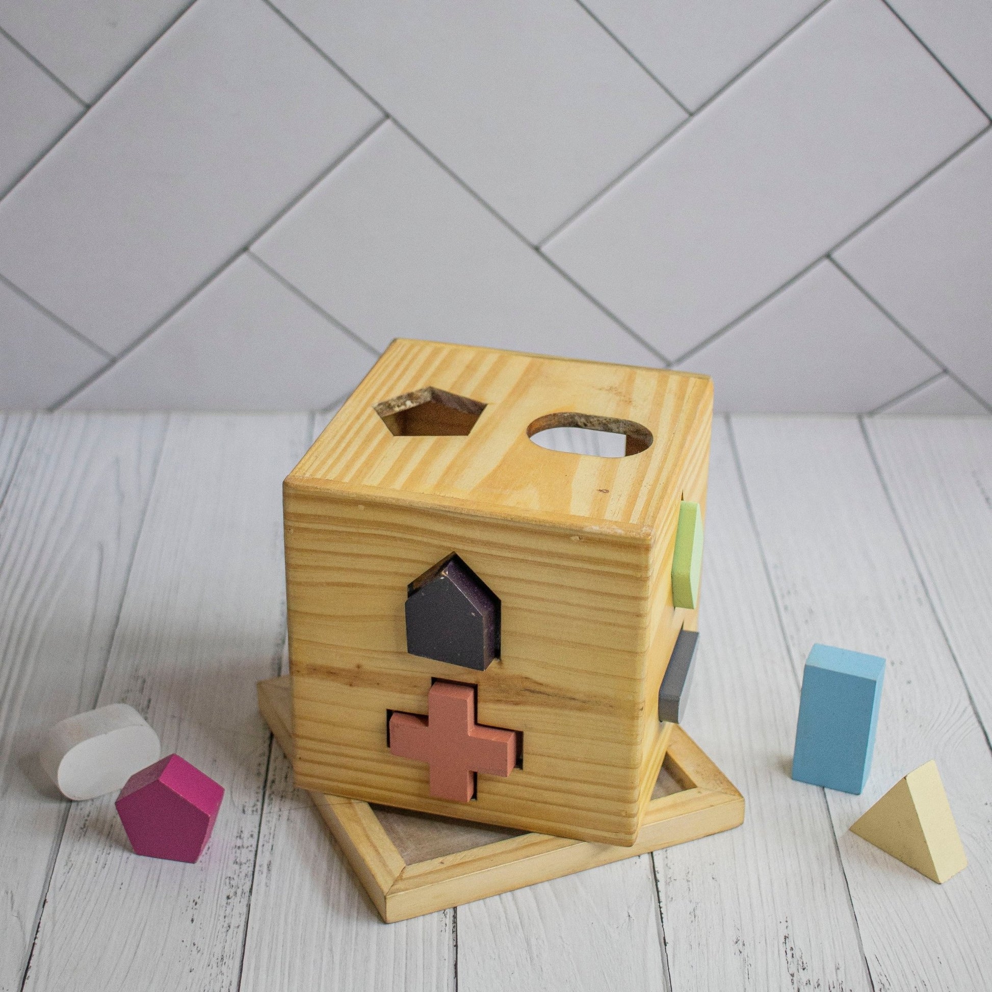 Wooden Shape Training Toy For Kids - Ebony Woodcraftswooden toys