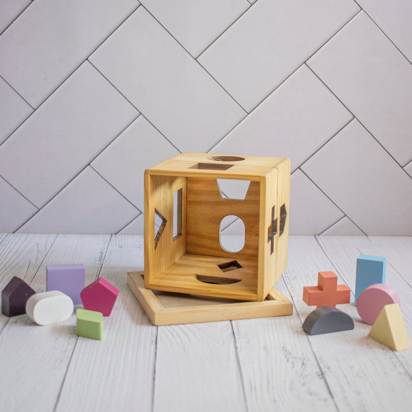 Wooden Shape Training Toy For Kids - Ebony Woodcraftswooden toys