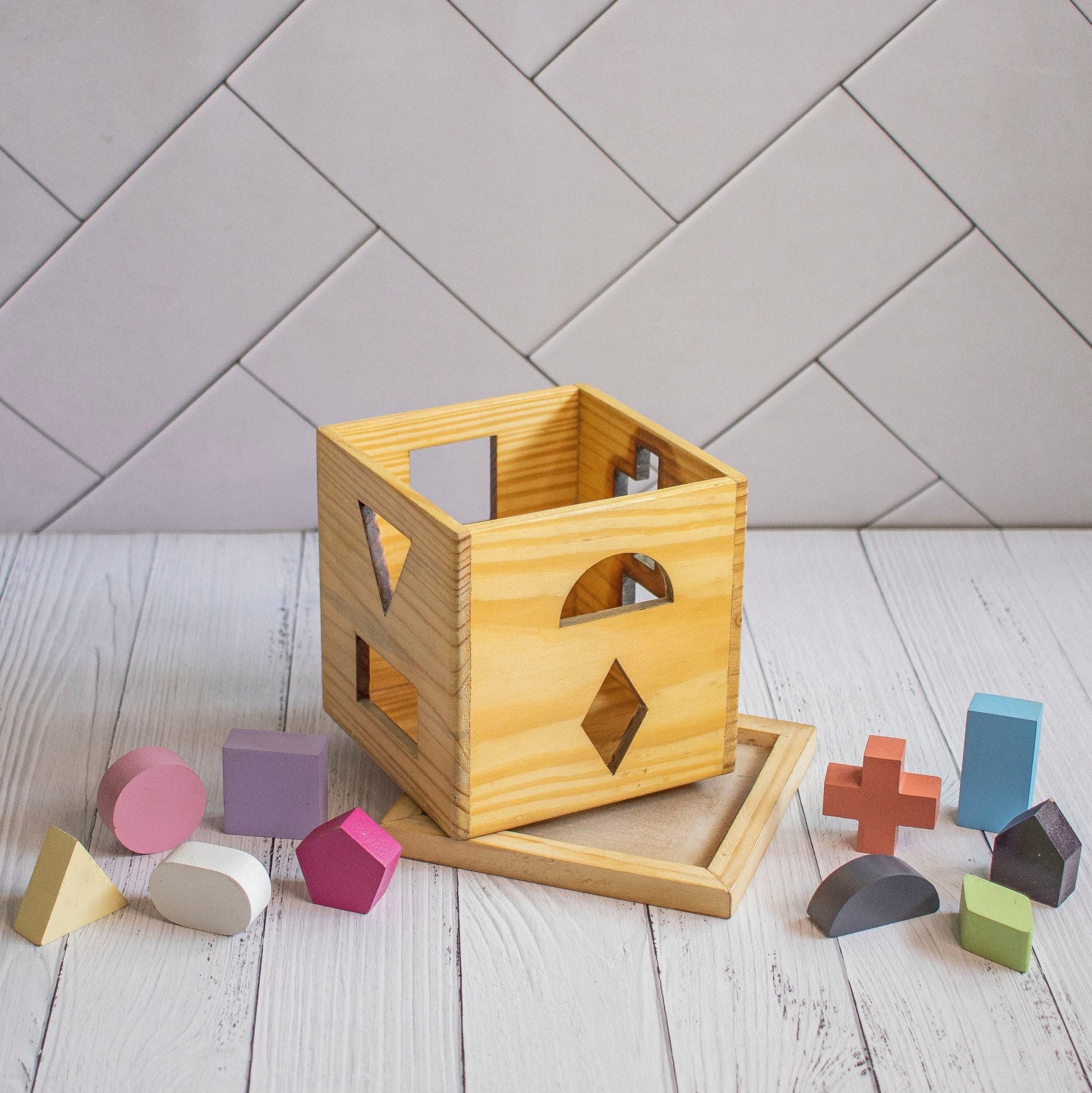 Wooden Shape Training Toy For Kids - Ebony Woodcraftswooden toys