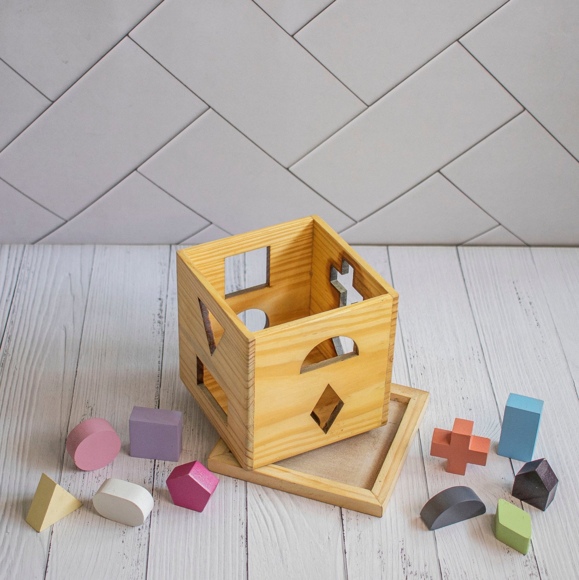 Wooden Shape Training Toy For Kids - Ebony Woodcraftswooden toys