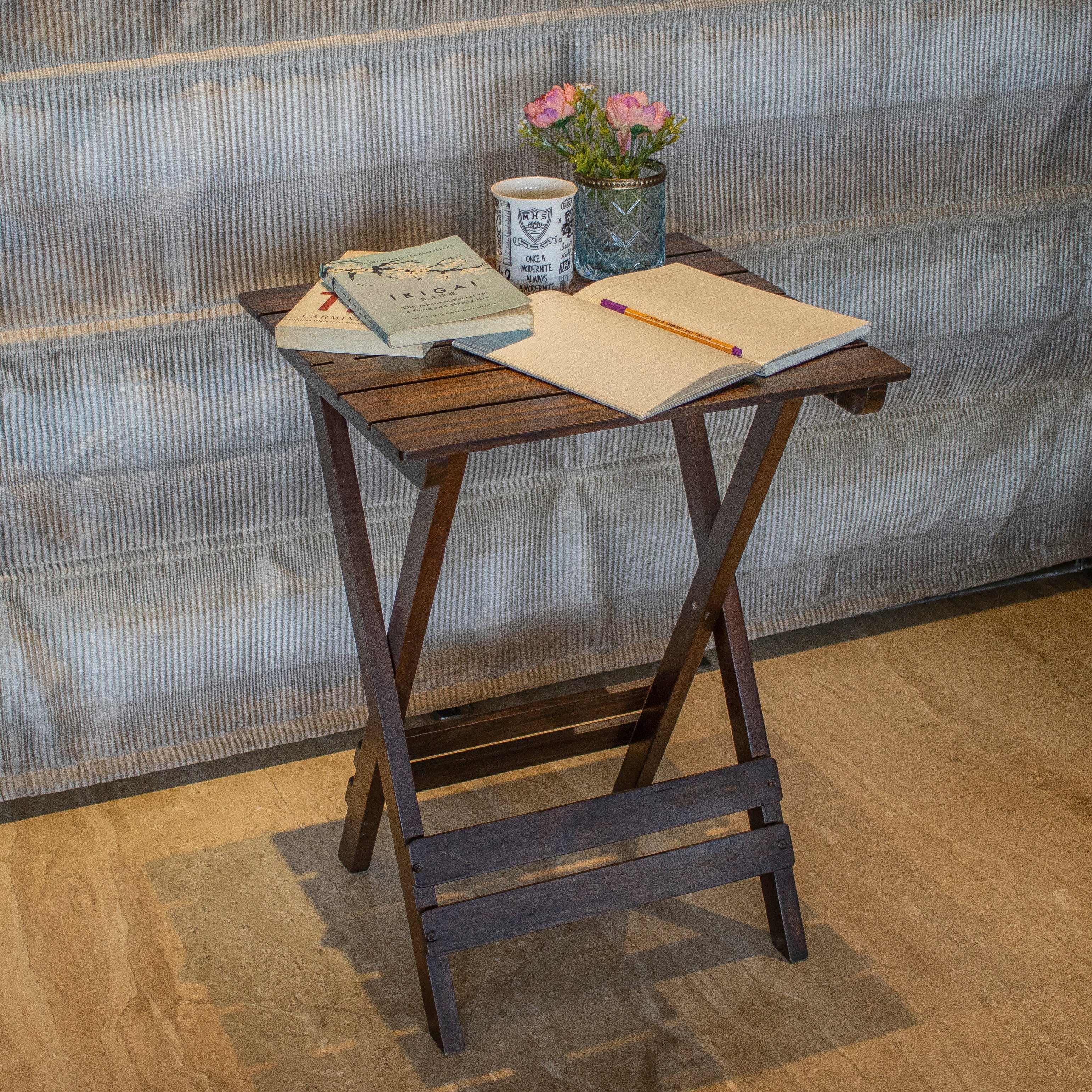 Shokale : Foldable Tables for your morning reading. – Ebony Woodcrafts