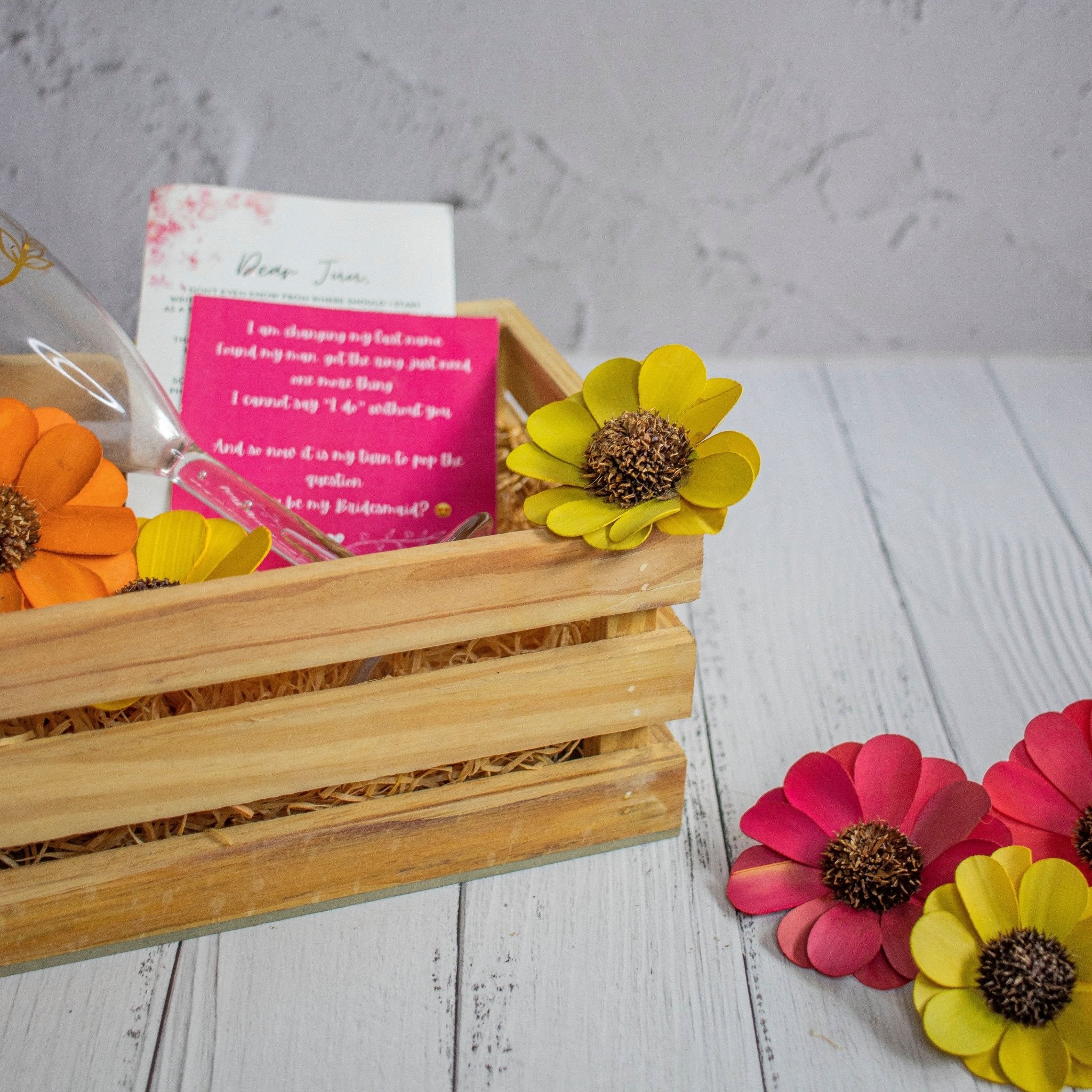 Small Wooden Crate – Jenny's Gift Baskets
