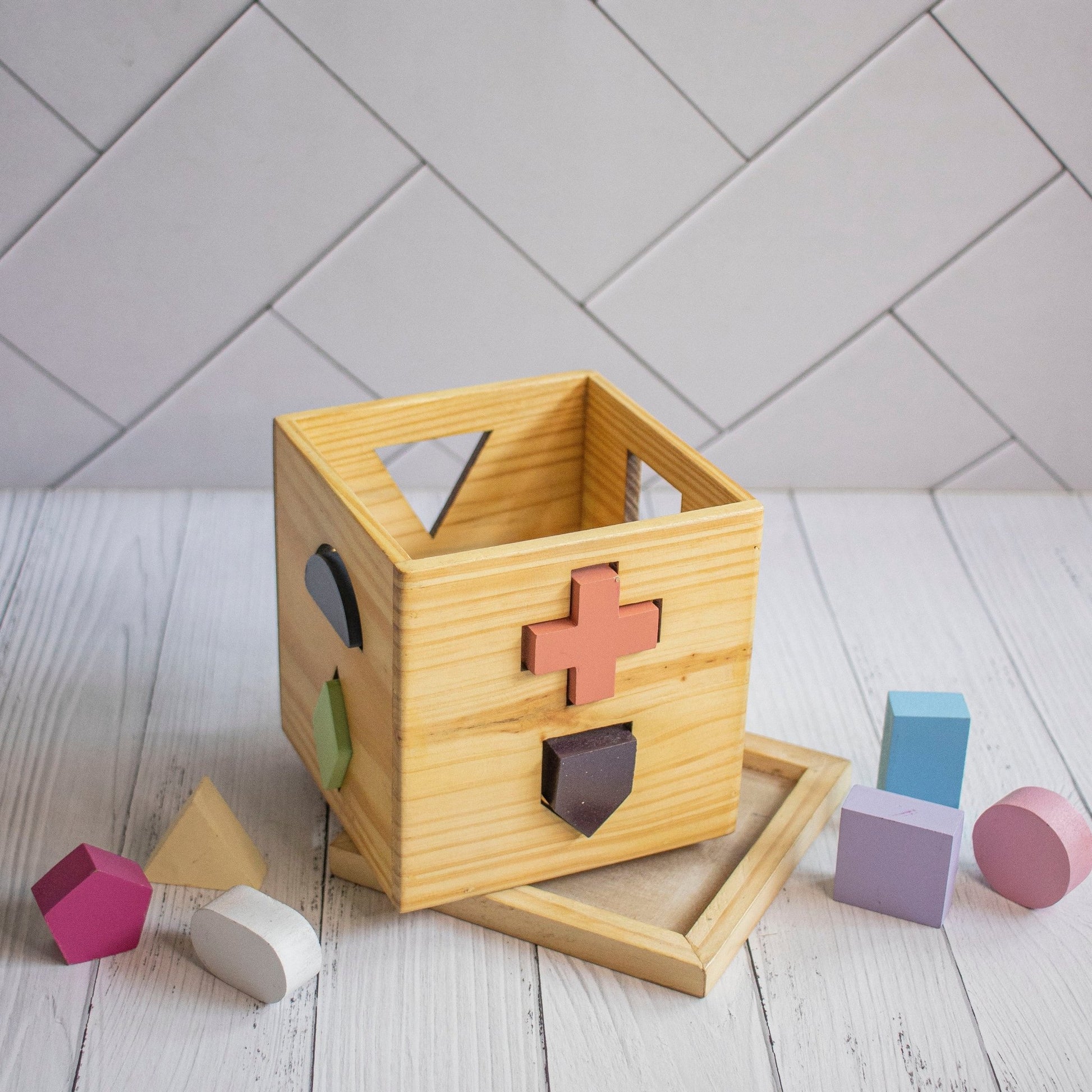 Wooden Shape Training Toy For Kids - Ebony Woodcraftswooden toys